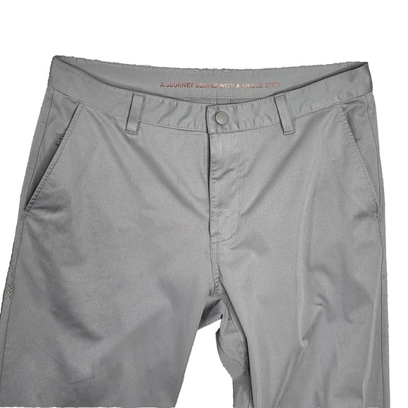 Rhone Commuter Slim Pants‎ Mens 32 Performance Chino Stretch Travel Golf Gray - Picture 3 of 9